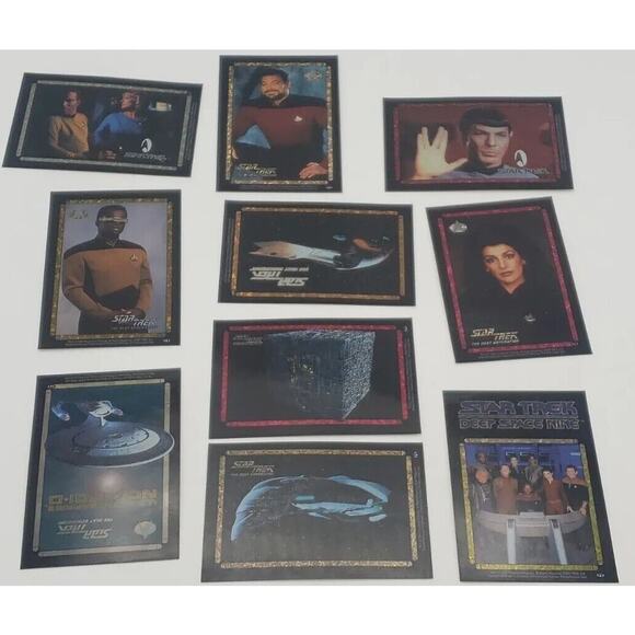 Other - 1996 90s STAR TREK LOT OF 10 VENDING MACHINE STICKER PRISM PICARD SPACESHIP